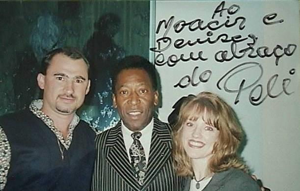 Sr. e Sra. Rodrigues com Pelé